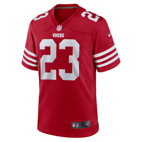 San Francisco 49ers Christian McCaffrey #23 NFL Game Jersey - Vermelho
