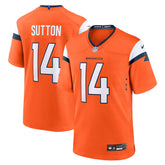 Courtland Sutton #14 Denver Broncos - NFL Game Jersey - Laranja