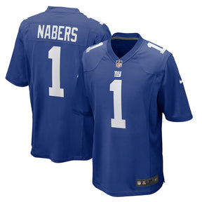 New York Giants Malik Nabers -  NFL Game Jersey - Azul