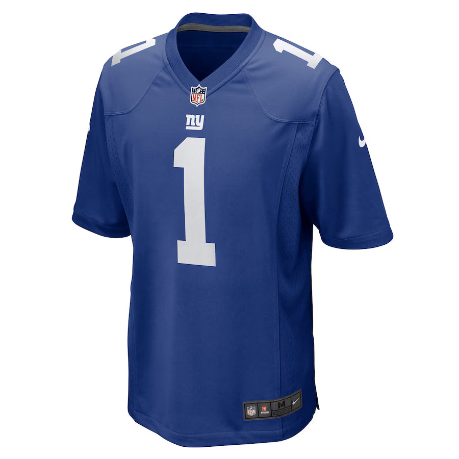 New York Giants Malik Nabers -  NFL Game Jersey - Azul