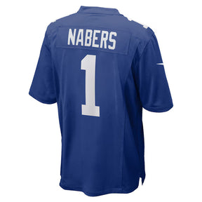 New York Giants Malik Nabers -  NFL Game Jersey - Azul