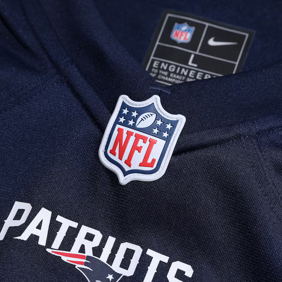 New England Patriots NFL Game Jersey Customizável - Azul