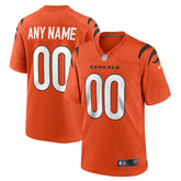 Cincinnati Bengals Custom NFL Jersey - Laranja