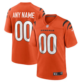 Cincinnati Bengals Custom NFL Jersey - Laranja