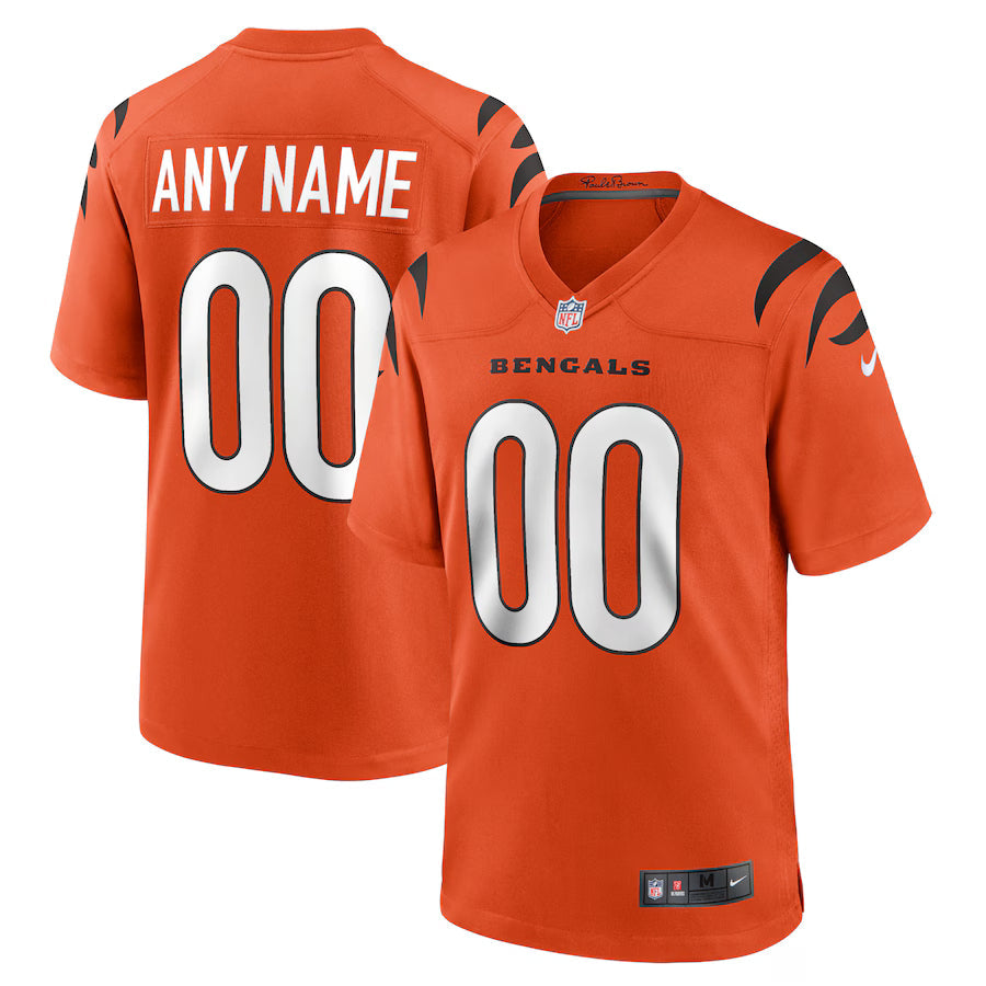 Cincinnati Bengals Custom NFL Jersey - Laranja