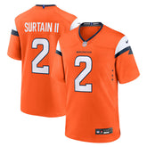 Patrick Surtain II #2 Denver Broncos - NFL Game Jersey - Laranja