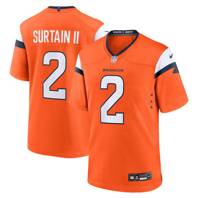 Patrick Surtain II #2 Denver Broncos - NFL Game Jersey - Laranja