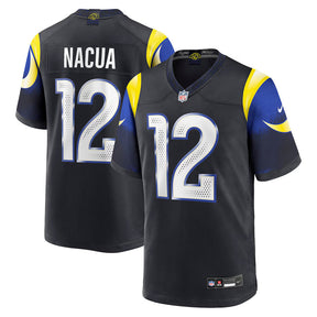 Los Angeles Rams Puka Nacua #12 NFL Game Jersey - Preta