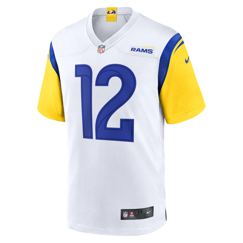 Los Angeles Rams Puka Nacua #12 NFL Game Jersey - Branca