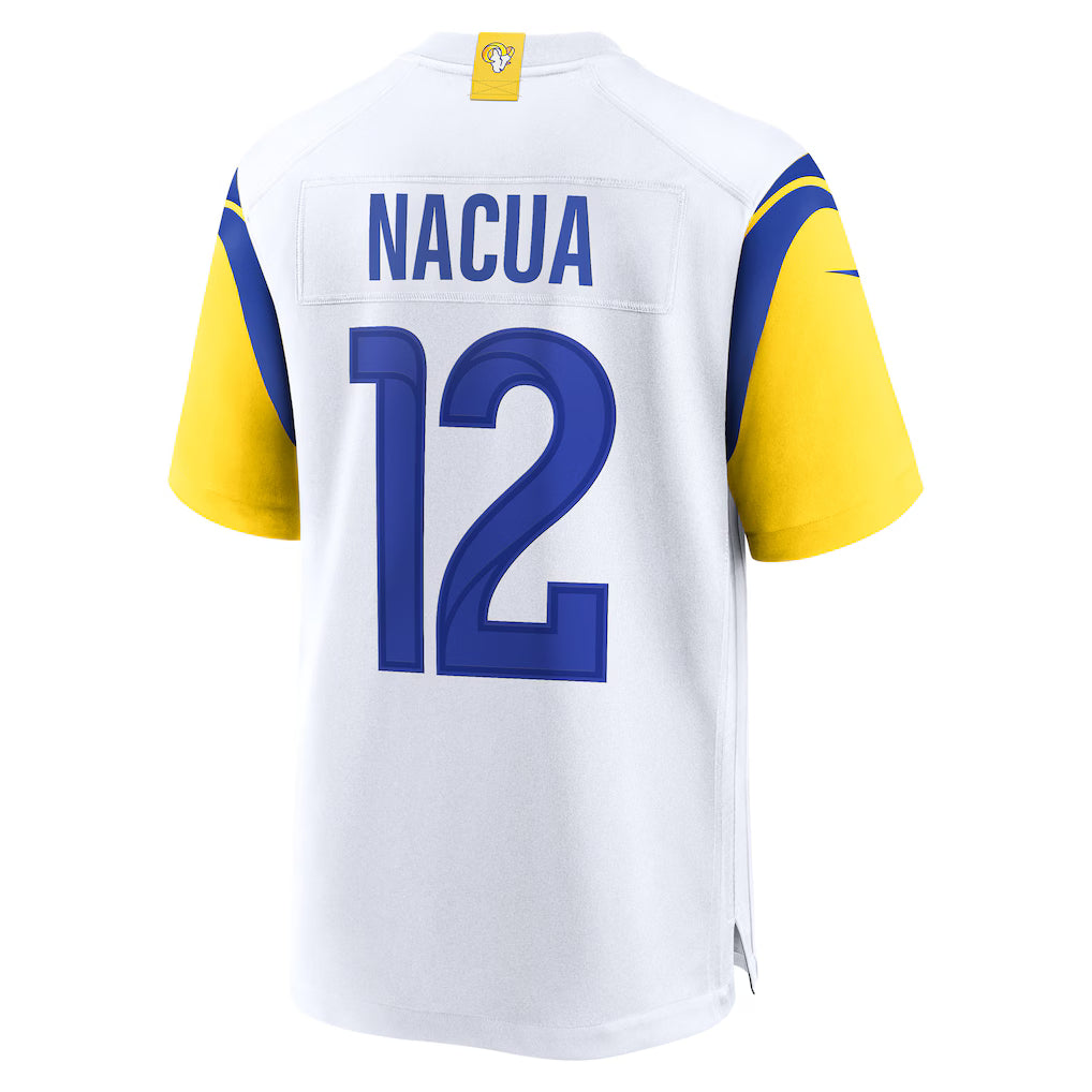 Los Angeles Rams Puka Nacua #12 NFL Game Jersey - Branca
