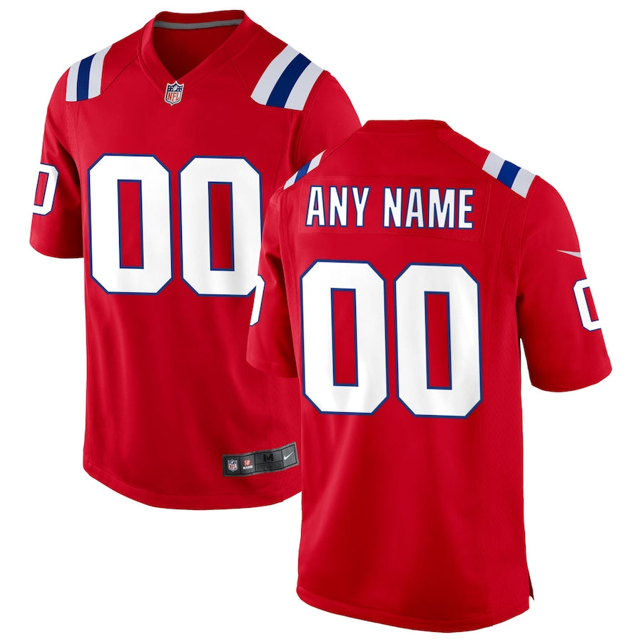 New England Patriots - Game Jersey Customizável - Vermelho