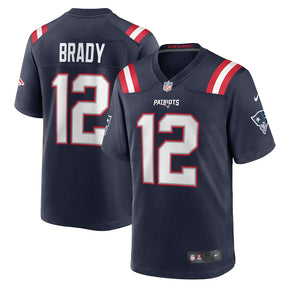 Tom Brady #12 New England Patriots NFL Game Jersey - Azul