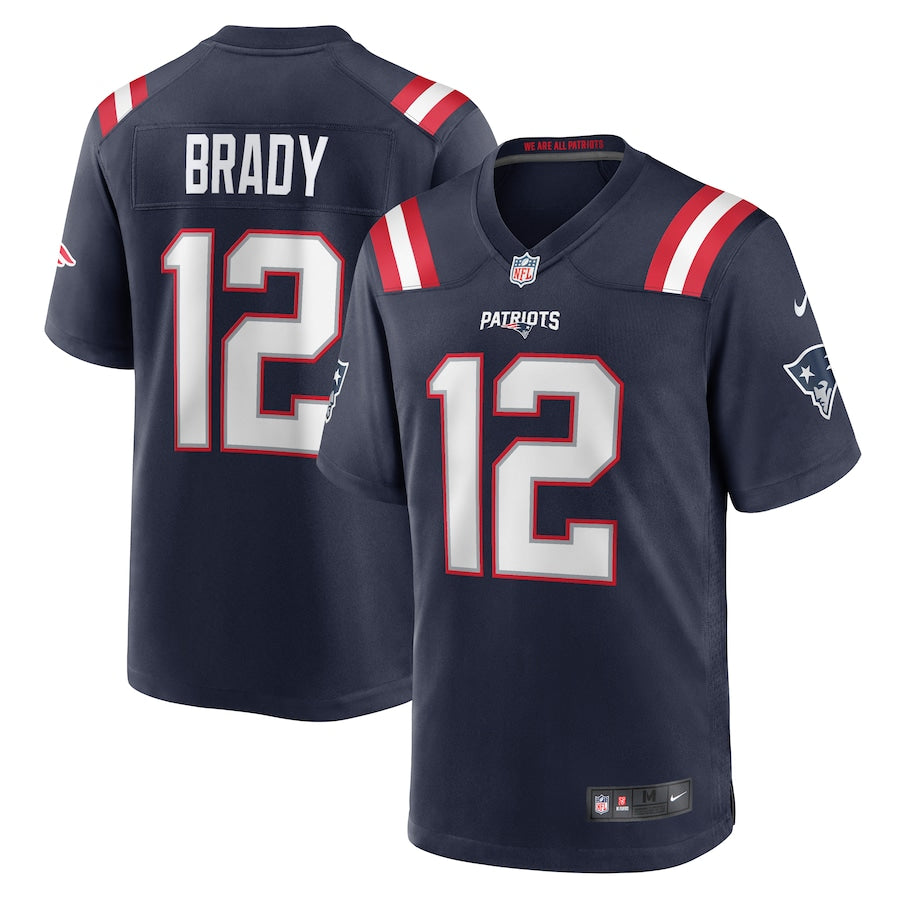 Tom Brady #12 New England Patriots NFL Game Jersey - Azul