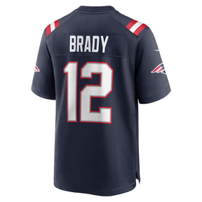 Tom Brady #12 New England Patriots NFL Game Jersey - Azul