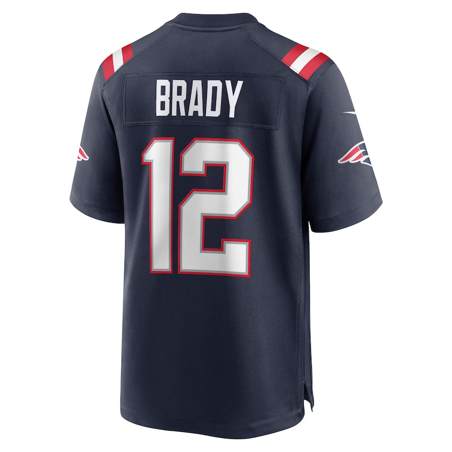 Tom Brady #12 New England Patriots NFL Game Jersey - Azul