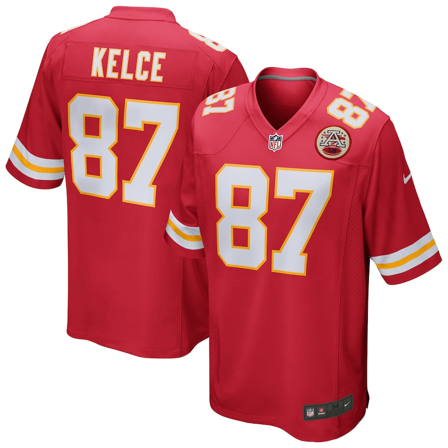 Kansas City Chiefs Travis Kelce NFL Game Jersey - Vermelho