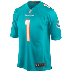 Tua Tagovailoa #1 Miami Dolphins - Game Jersey - Aqua