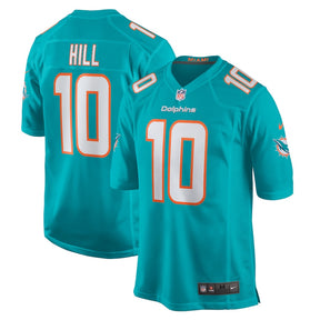Tyreek Hill #10 Miami Dolphins - Game Jersey - Aqua
