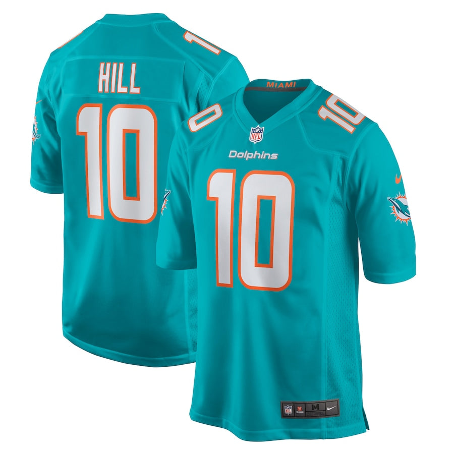 Tyreek Hill #10 Miami Dolphins - Game Jersey - Aqua