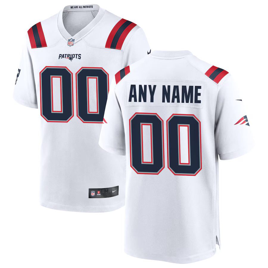 New England Patriots - Game Jersey Customizável - Branco