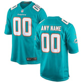 Miami Dolphins - Game Jersey Customizável - Aqua