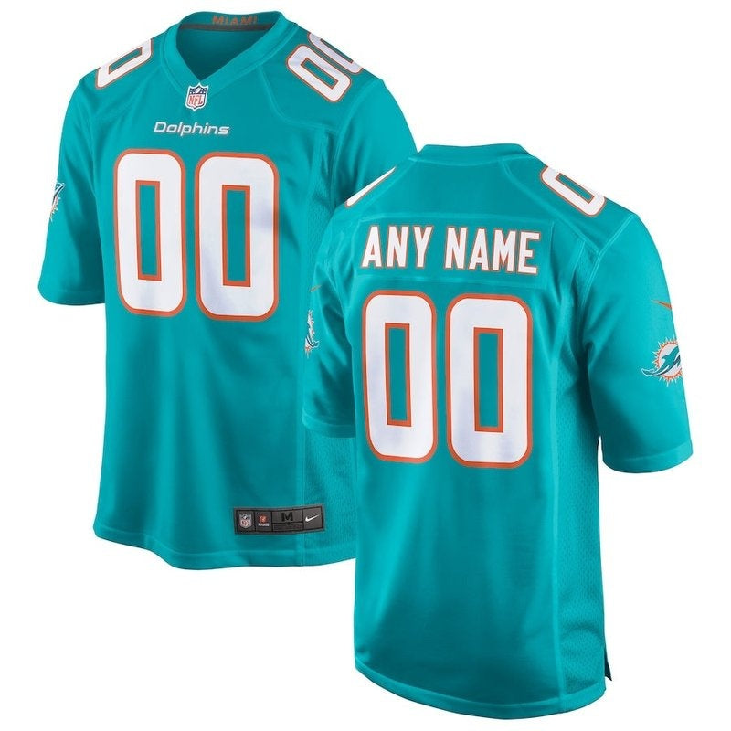 Miami Dolphins - Game Jersey Customizável - Aqua