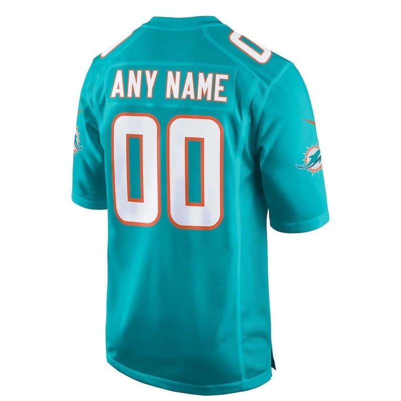 Miami Dolphins - Game Jersey Customizável - Aqua