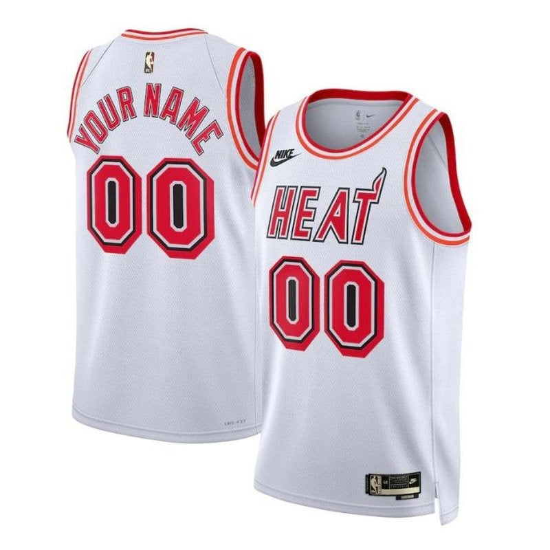 Miami Heat Unisex 2023 NBA Jersey - Classic Edition - Branco