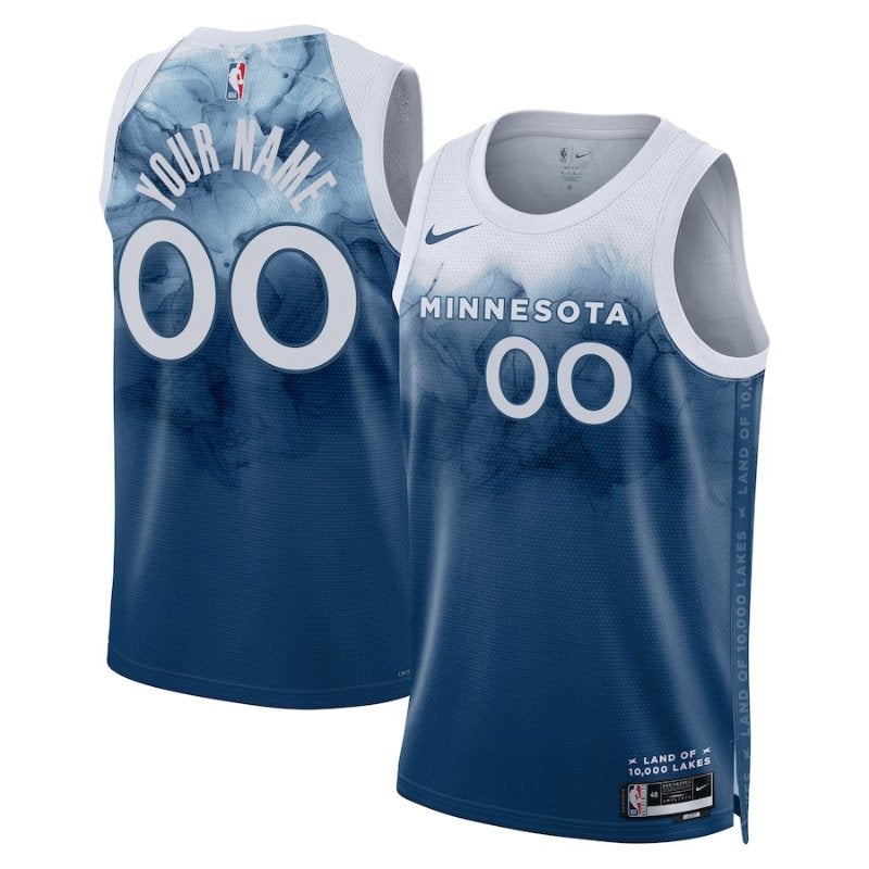 Minnesota Timberwolves Unisex 23/24 NBA Jersey - Azul - City Edition