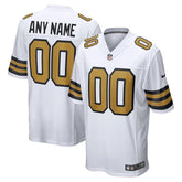 New Orleans Saints - Alternate Custom NFL Game Jersey - Branco