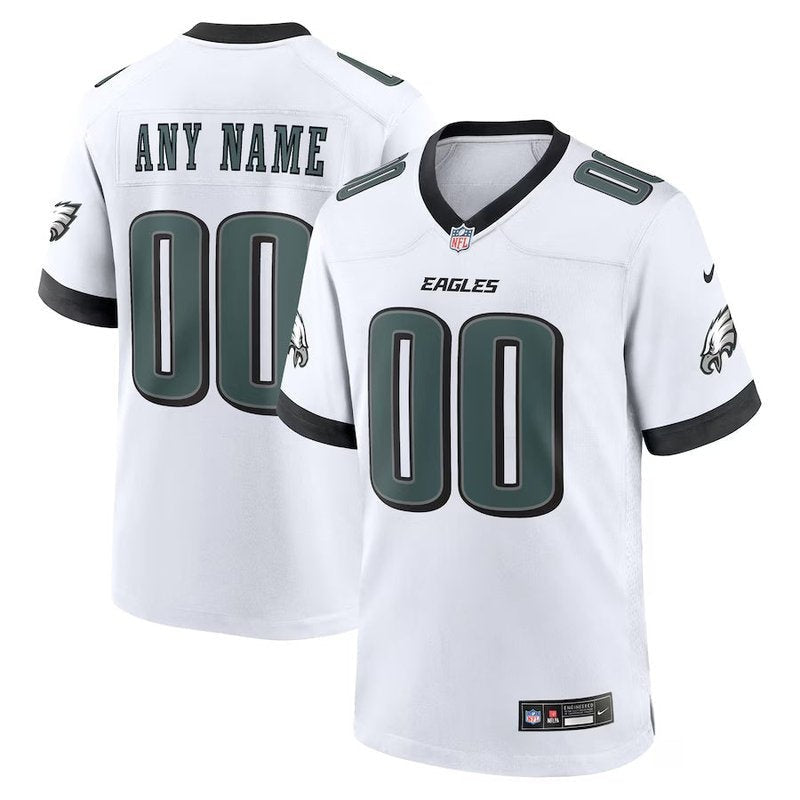 Philadelphia Eagles - Custom NFL Game Jersey - Branco