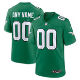 Philadelphia Eagles - Kelly Alternate Custom NFL Game Jersey - Verde