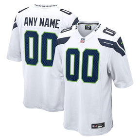 Seattle Seahawks - Custom NFL Game Jersey - Branco