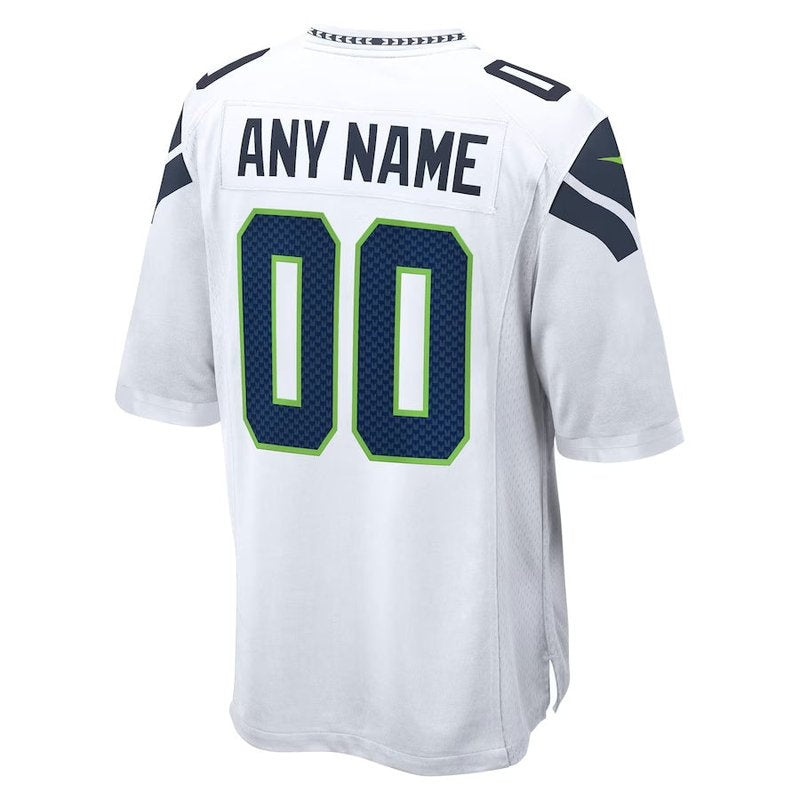 Seattle Seahawks - Custom NFL Game Jersey - Branco