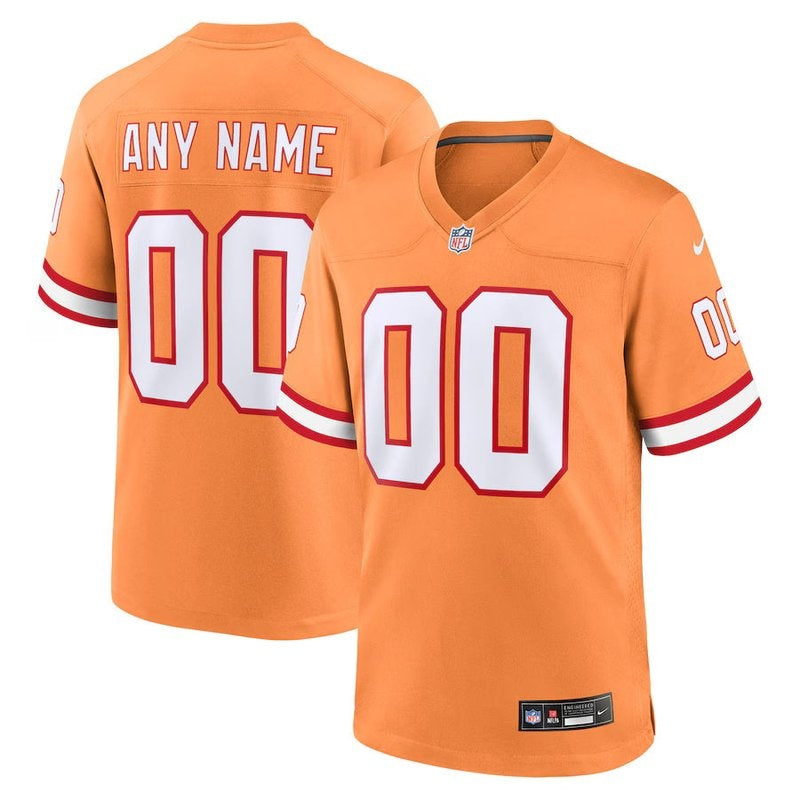 Tampa Bay Buccaneers - Custom Throwback NFL Game Jersey - Laranja