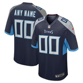 Tennessee Titans - Custom NFL Jersey - Navy