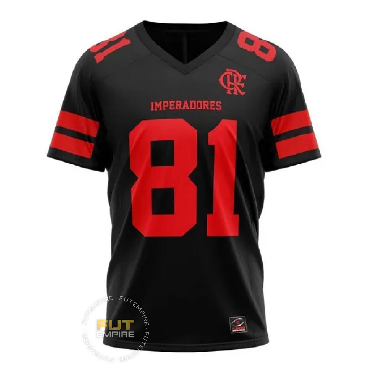 Camisa Flamengo IMPERADORES #81 Black 2025/26 - Futebol Americano